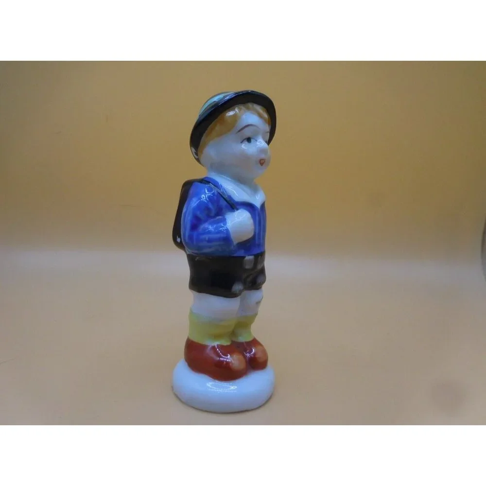 Vintage Occupied Japan Hand painted‎ Boy Salt Shaker set 4 3/8